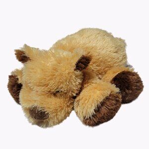 Passport Plush Toys Bear 13 inch Plush Brown Shaggy Stuffed Animal Laying Down